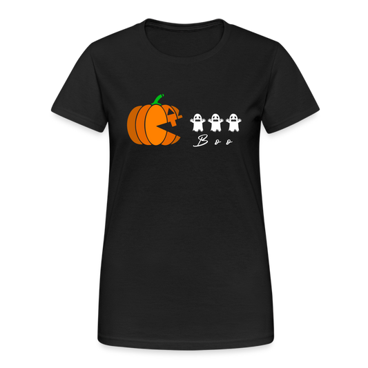 Pumpkin Haunt Halloween Kürbis und Geister Damen T-Shirt - Schwarz