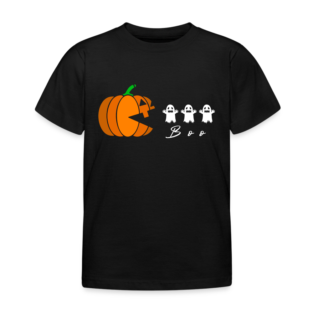 Hungry Pumpkin Kinder T-Shirt - Schwarz