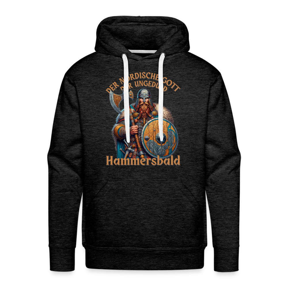 Der Nordische Gott der Ungeduld Hammersbald Herren Premium Hoodie - Anthrazit