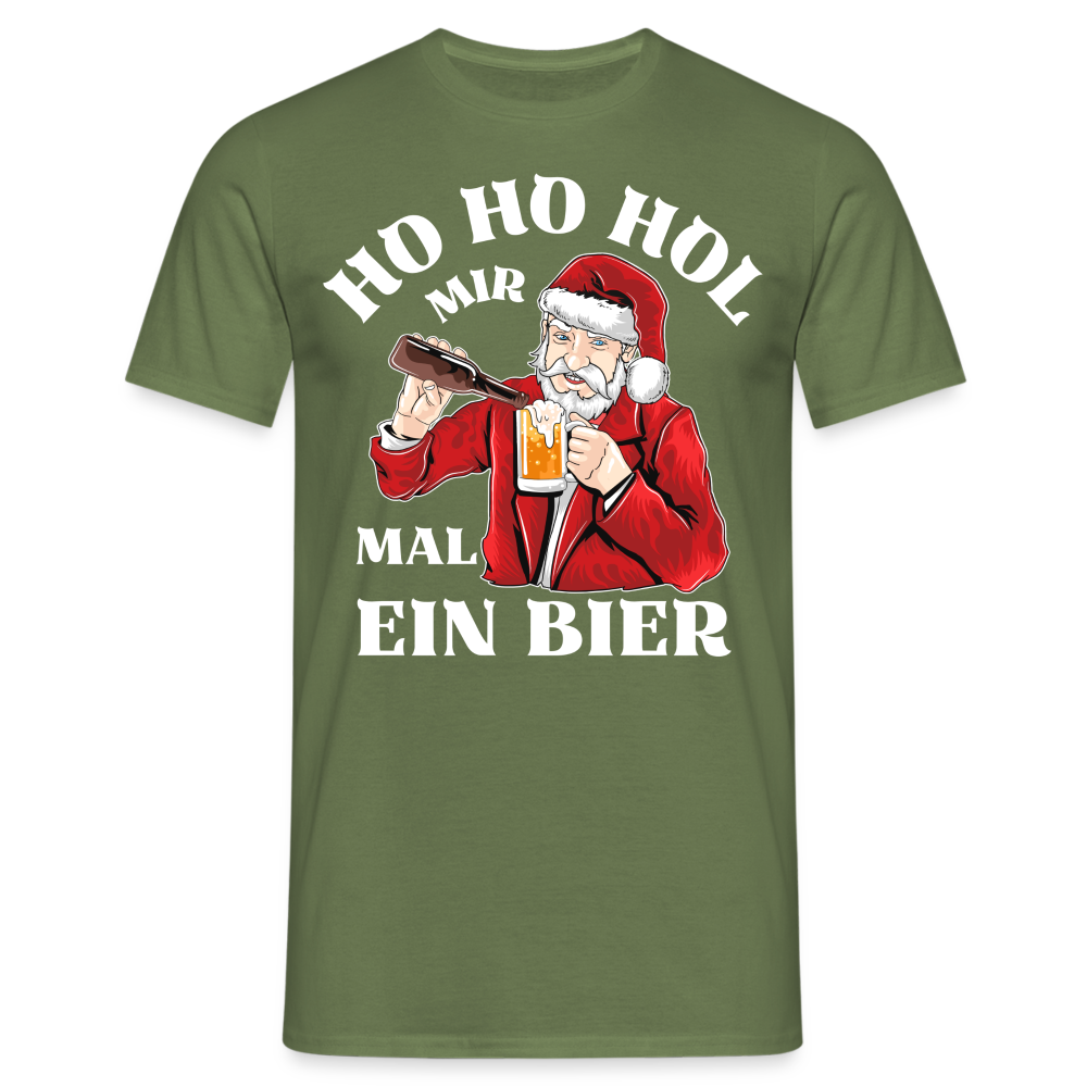 Ho Ho Hol mir mal ein Bier Herren T-Shirt - Militärgrün