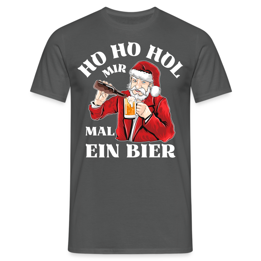 Ho Ho Hol mir mal ein Bier Herren T-Shirt - Anthrazit