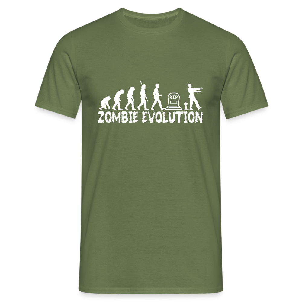 Zombie Evolution RIP Zombi Herren T-Shirt - Militärgrün