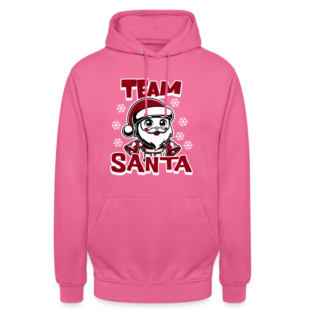 Team Santa Unisex Hoodie - Pink