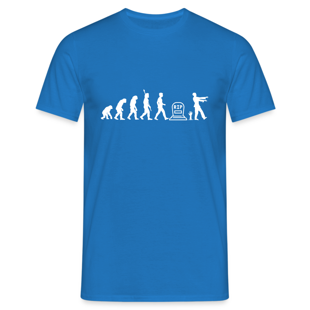 Zombie Evolution RIP Zombi Herren T-Shirt - Royalblau