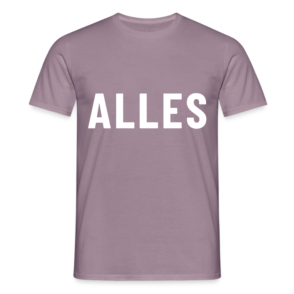 ALLES Herren T-Shirt - Lilagrau 