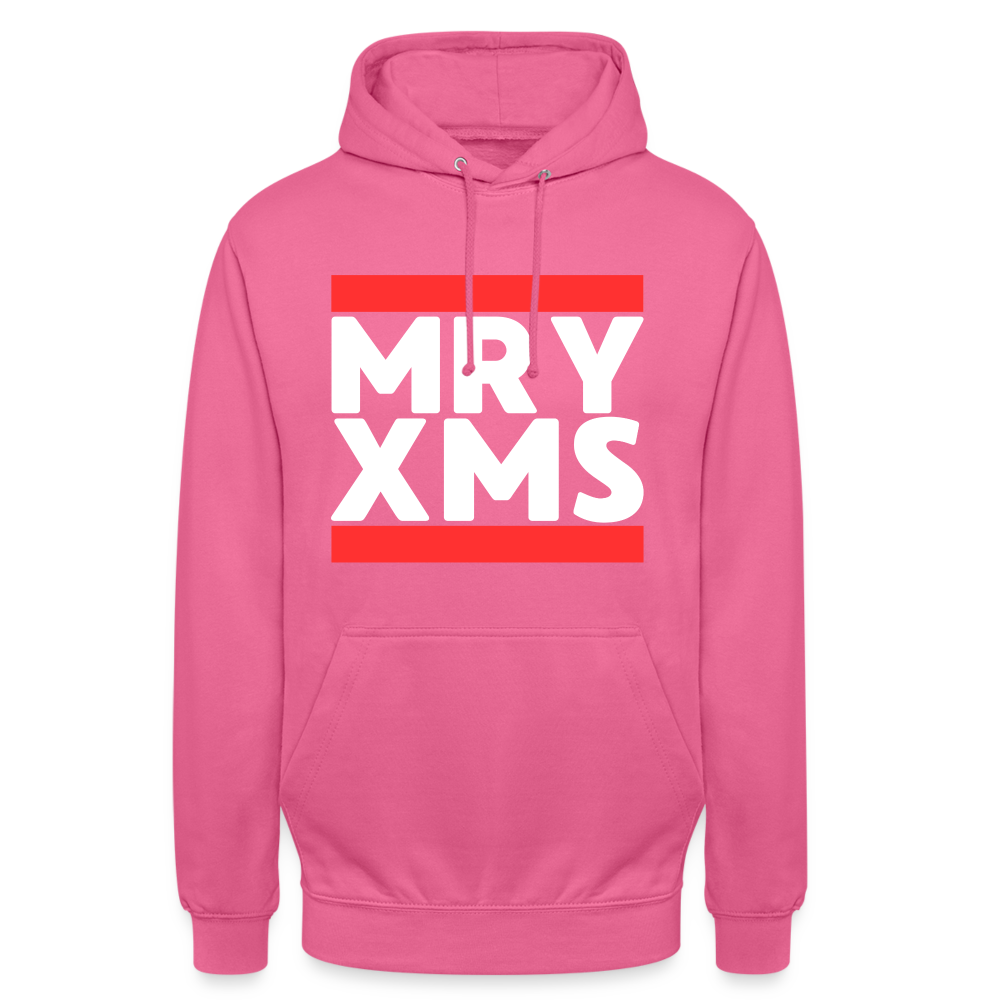 MRY XMS Merry Christmas Ugly Unisex Hoodie - Pink