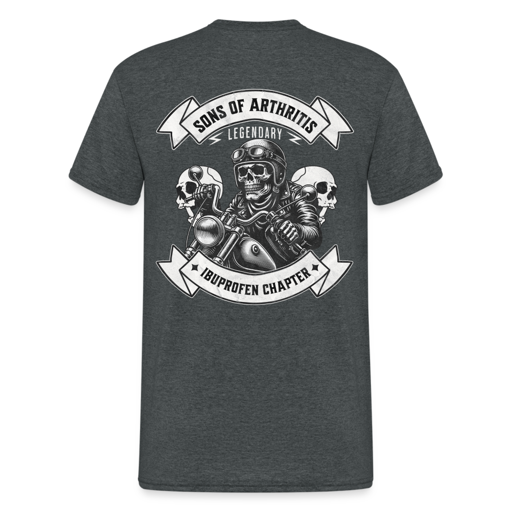 Sons of Arthritis Ibuprofen Chapter | Rückendruck | Herren T-Shirt - Dunkelgrau meliert