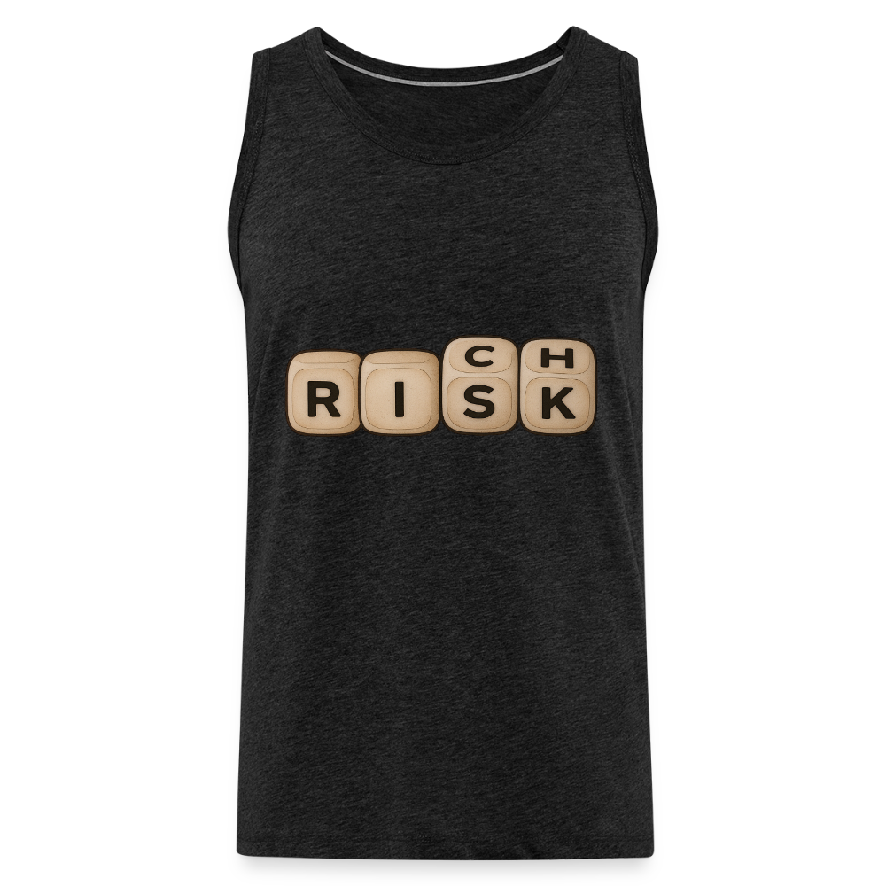 Risk Rich Würfel | Risiko für Reichtum Herren Premium Tank Top - Anthrazit