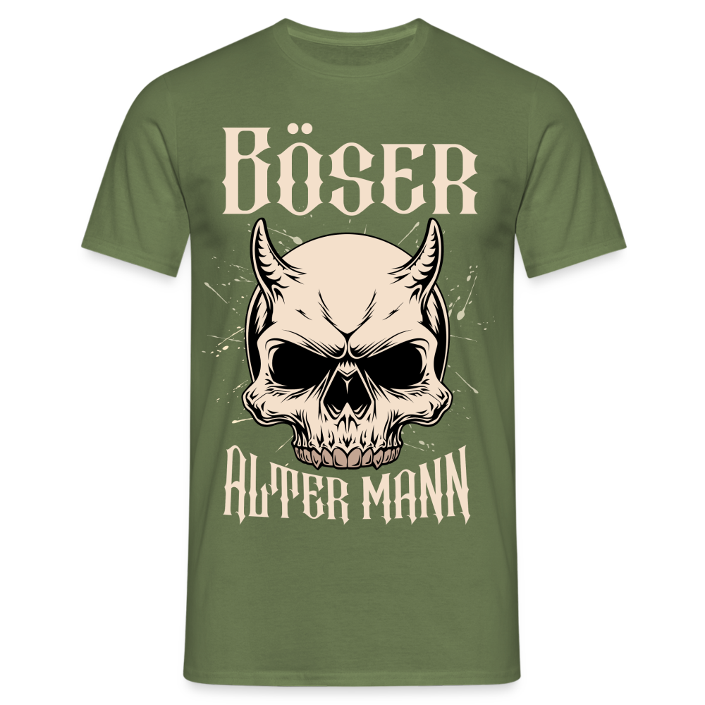 Böser alter Mann Skull Herren T-Shirt - Militärgrün