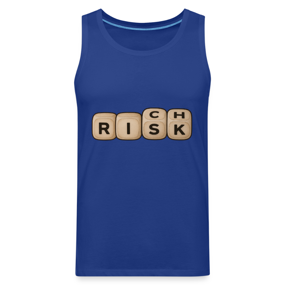 Risk Rich Würfel | Risiko für Reichtum Herren Premium Tank Top - Königsblau