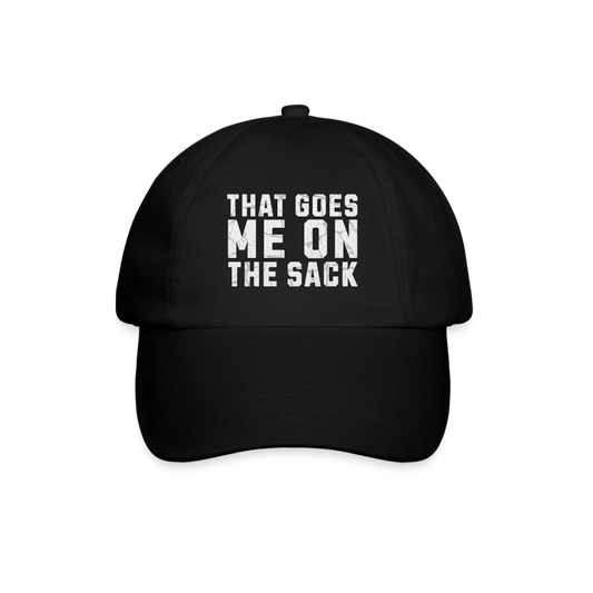 That Goes Me on the Sack Denglish Cap - Schwarz/Schwarz