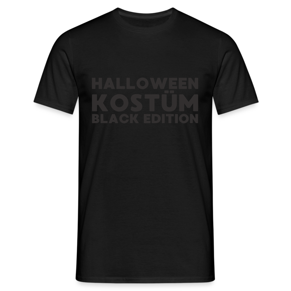 Halloween Kostüm Black Edition Herren T-Shirt - Schwarz