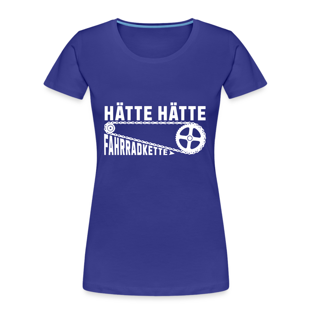 Hätte Hätte Fahrradkette Damen Premium Bio T-Shirt - Königsblau