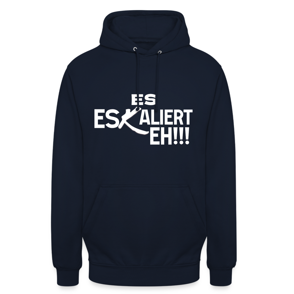 Es Eskaliert Eh Unisex Hoodie - Navy