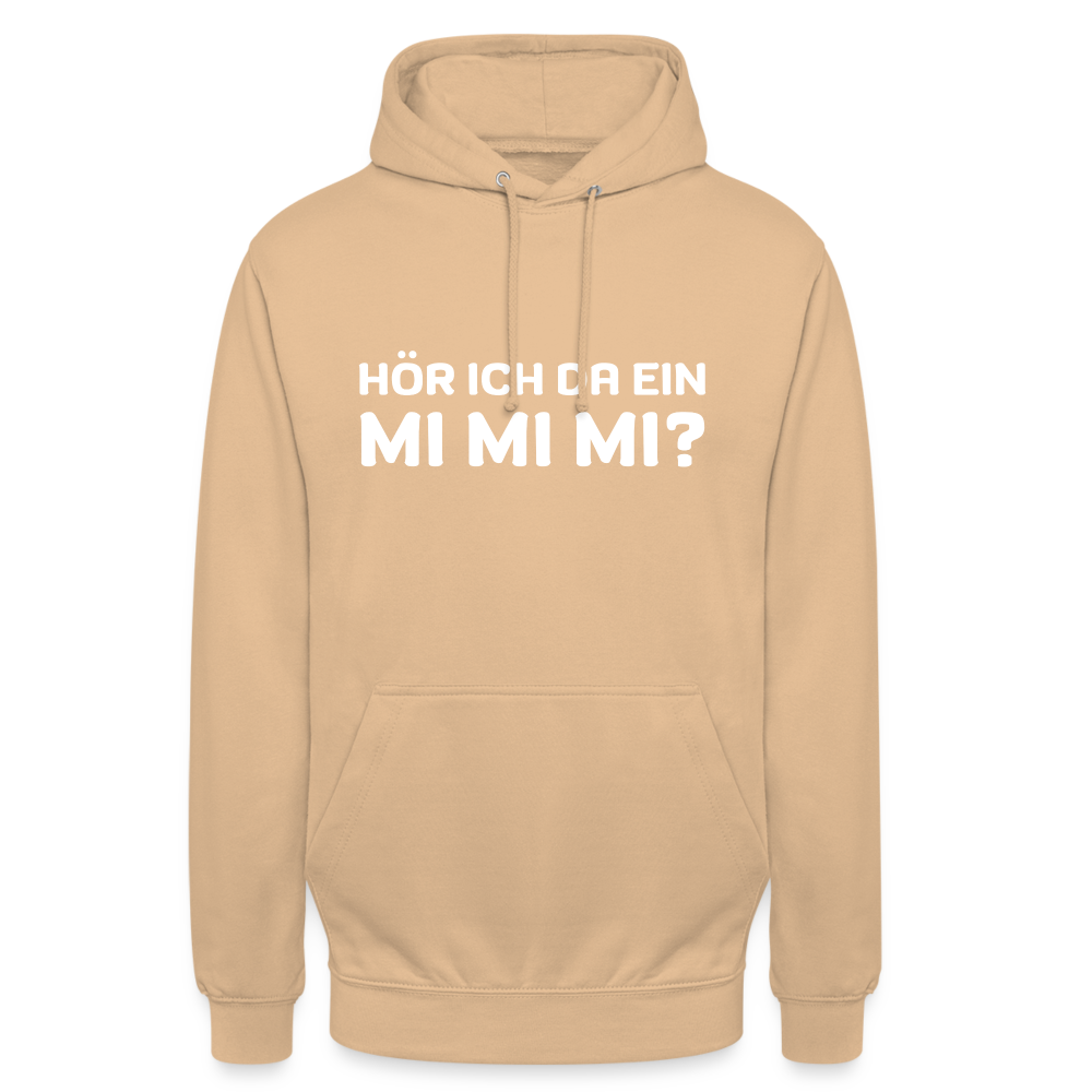 Hör ich da ein mimimi Unisex Hoodie - Pfirsich