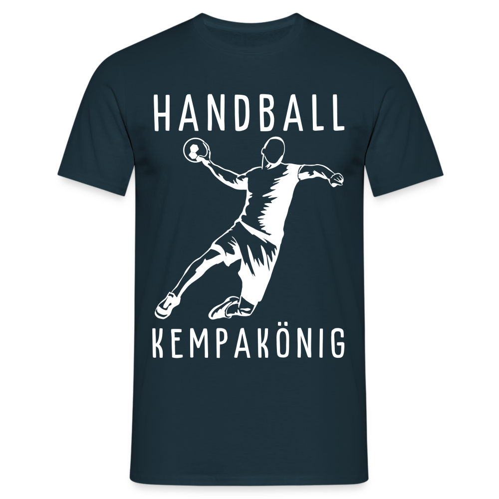 Handball Kempakönig Handballer Spruch Herren T-Shirt - Navy