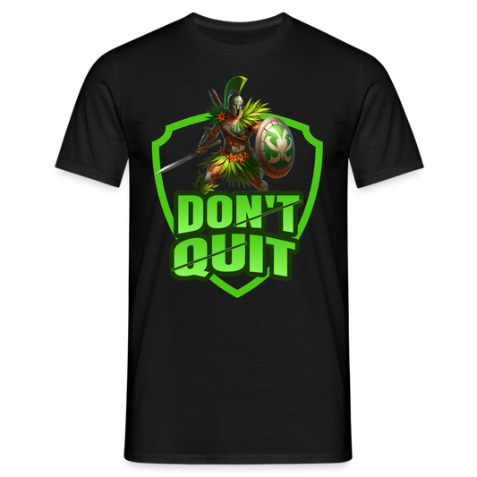 Do It & Don't Quit Spartaner Herren T-Shirt - Schwarz