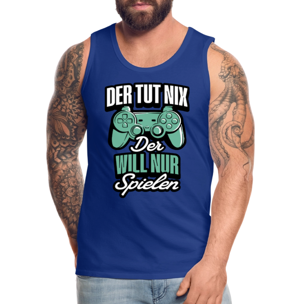 Der tut nix der will nur Spielen Gamer Herren Premium Tank Top - Königsblau