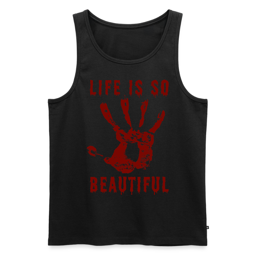 Life is so Beautiful Herren Premium Tank Top - Schwarz