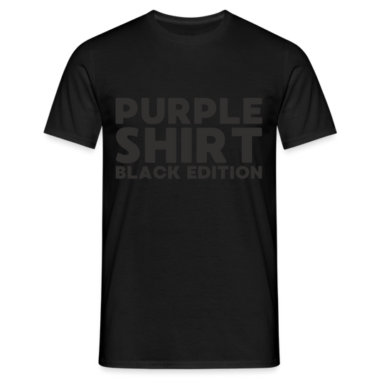 Purple Shirt Black Edition Herren T-Shirt - Schwarz