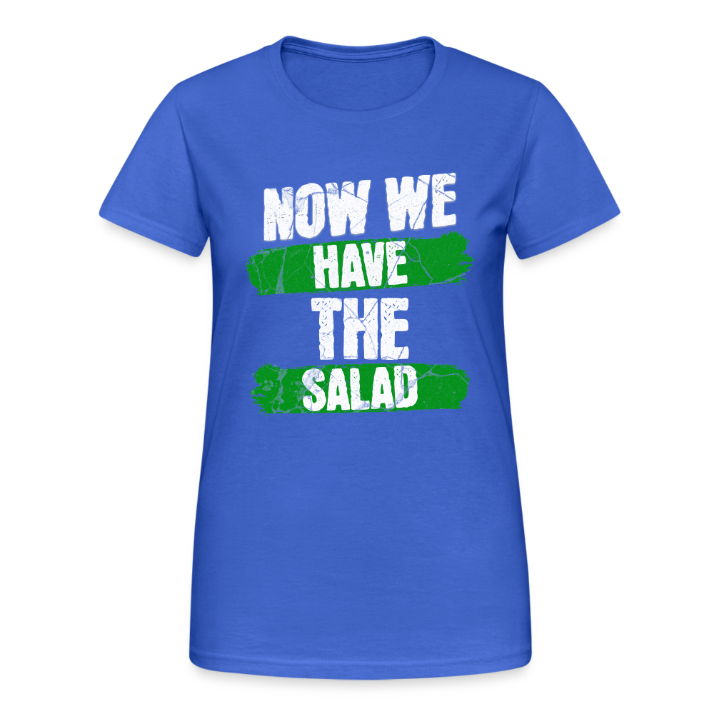 Now we have the Salad Grün Damen T-Shirt - Königsblau