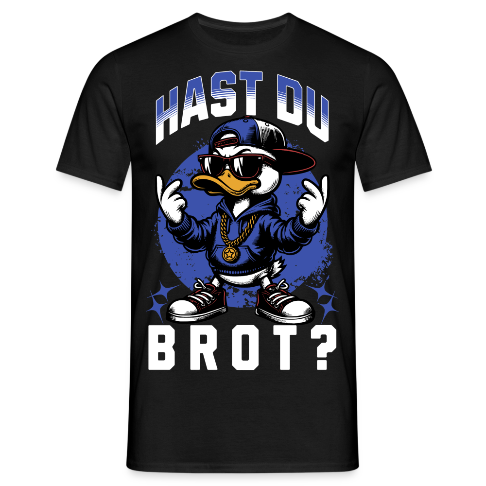 Hast du Brot? Ente Herren T-Shirt - Schwarz