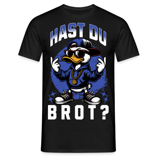 Hast du Brot? Ente Herren T-Shirt - Schwarz