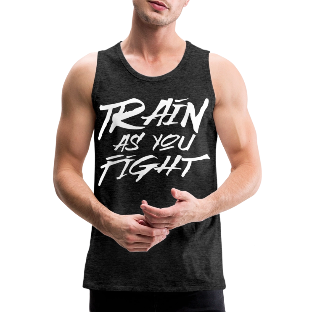 Train as you fight Herren Premium Tank Top - Anthrazit