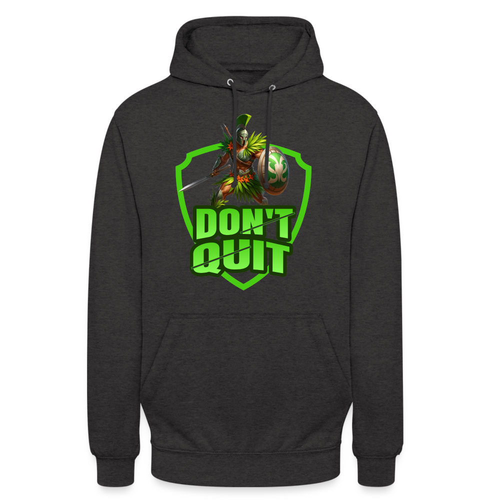 Do It & Don't Quit Spartaner Unisex Hoodie - Anthrazit