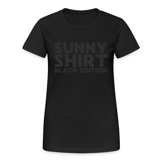 Sunny Shirt Black Edition Damen T-Shirt - Schwarz