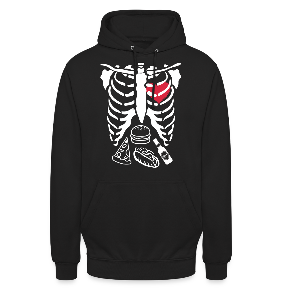 Bone Appétit Damen Unisex Hoodie - Schwarz