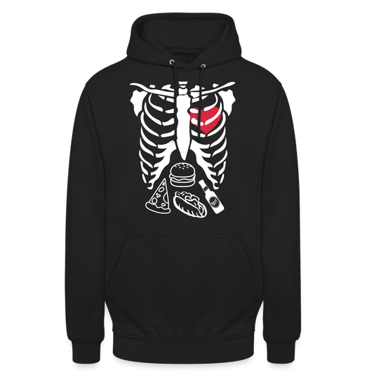 Bone Appétit Damen Unisex Hoodie - Schwarz