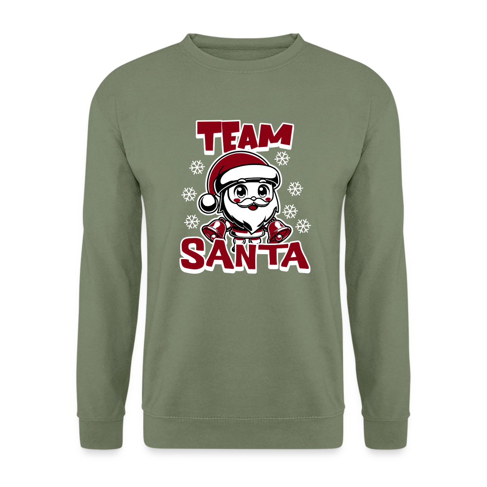 Team Santa Unisex Pullover - Armeegrün