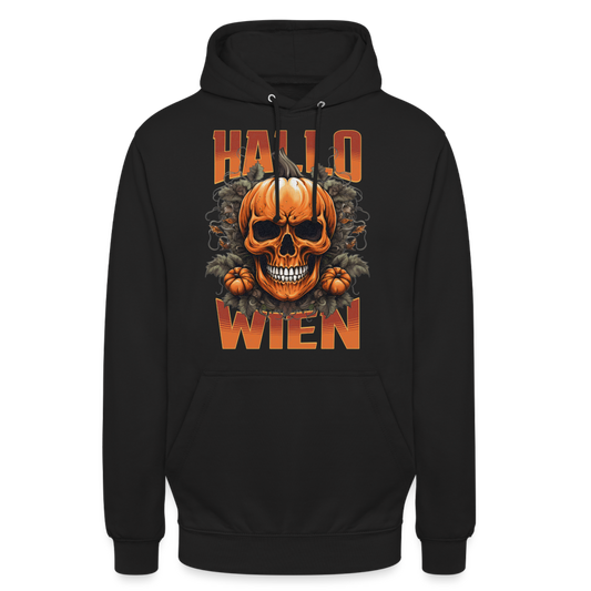 Hallo Wien in Halloween Unisex Hoodie - Schwarz