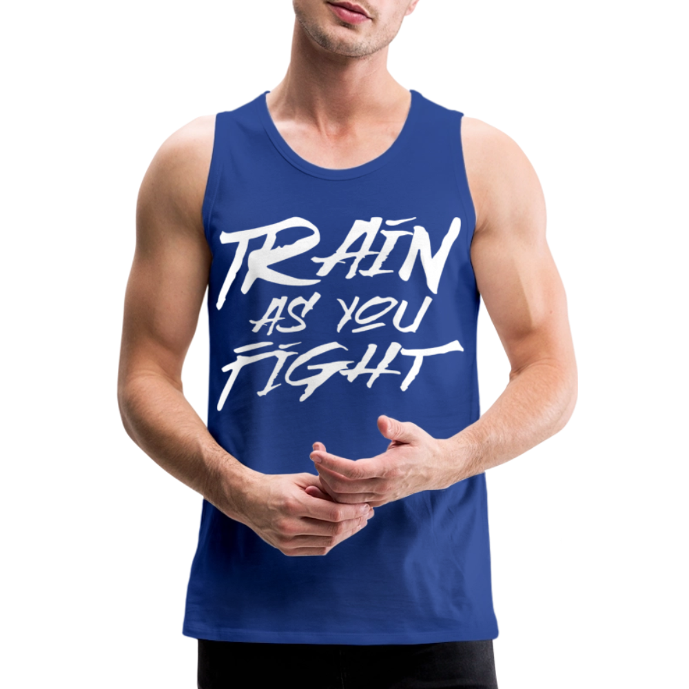 Train as you fight Herren Premium Tank Top - Königsblau