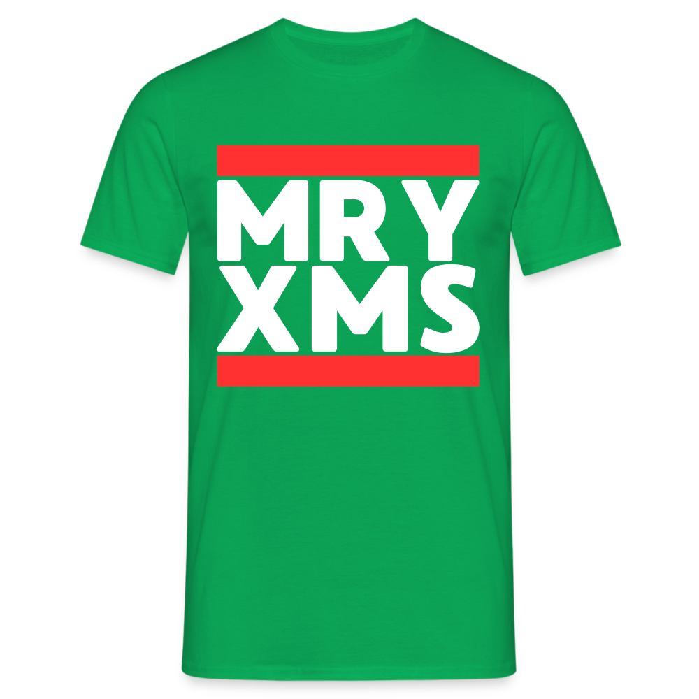 MRY XMS Merry Christmas Ugly Herren T-Shirt - Kelly Green