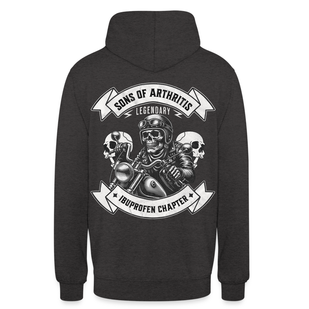 Sons of Arthritis Ibuprofen Chapter Unisex Hoodie Rückendruck - Anthrazit