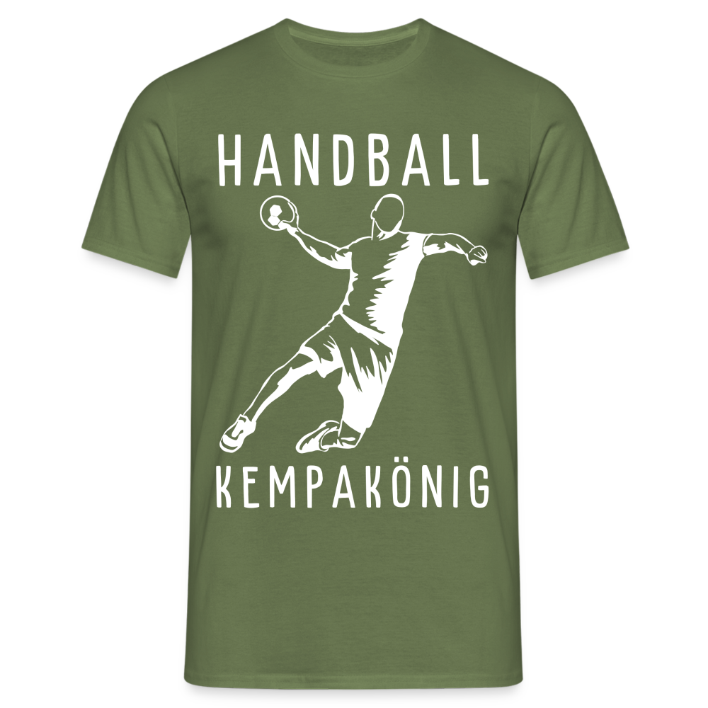 Handball Kempakönig Handballer Spruch Herren T-Shirt - Militärgrün