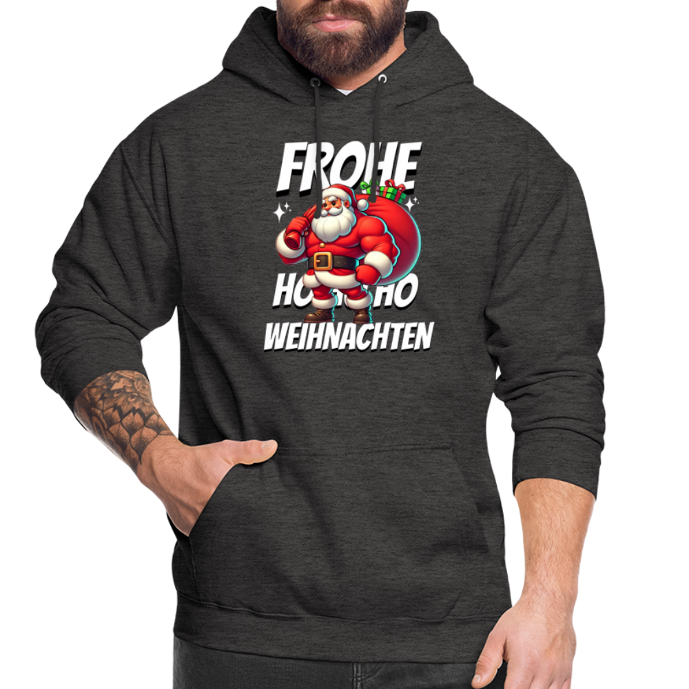 Muskel Weihnachtsmann Frohe Weihnachten Unisex Hoodie - Anthrazit