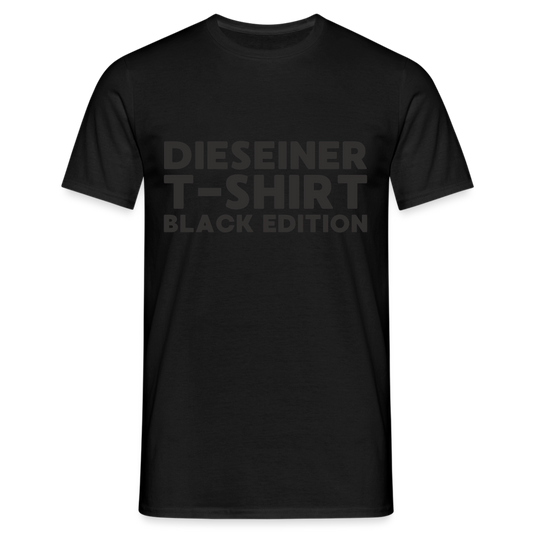 Dieseiner T-Shirt Black Edition Herren T-Shirt - Schwarz