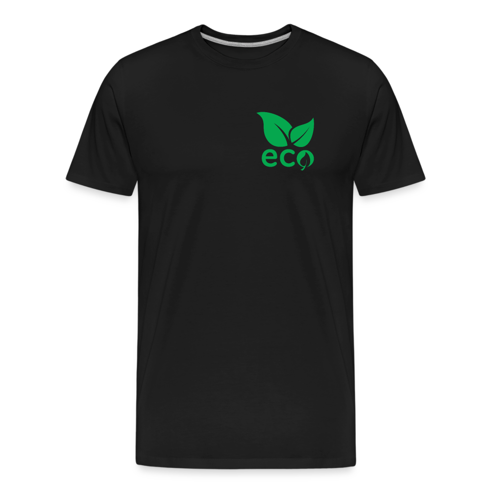 Green Heart Eco Herren Premium T-Shirt - Schwarz