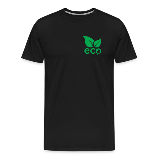 Green Heart Eco Herren Premium T-Shirt - Schwarz