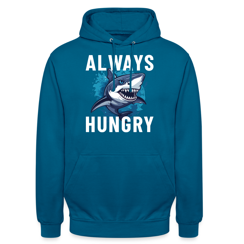 Always hungry shark Unisex Hoodie - Tiefseeblau 