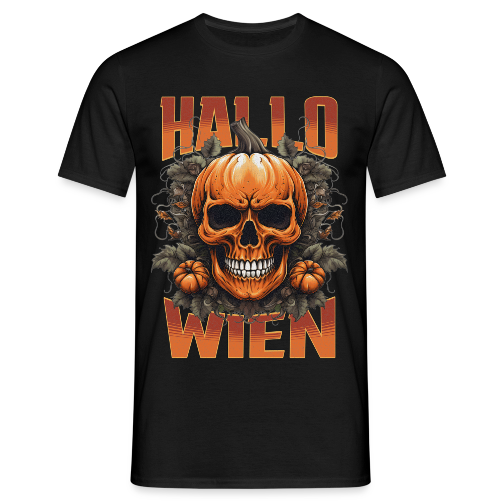 Hallo Wien in Halloween Herren T-Shirt - Schwarz