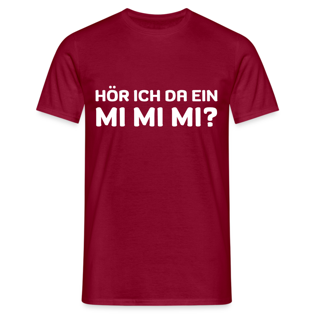 Hör ich da ein mimimi Herren T-Shirt - Ziegelrot