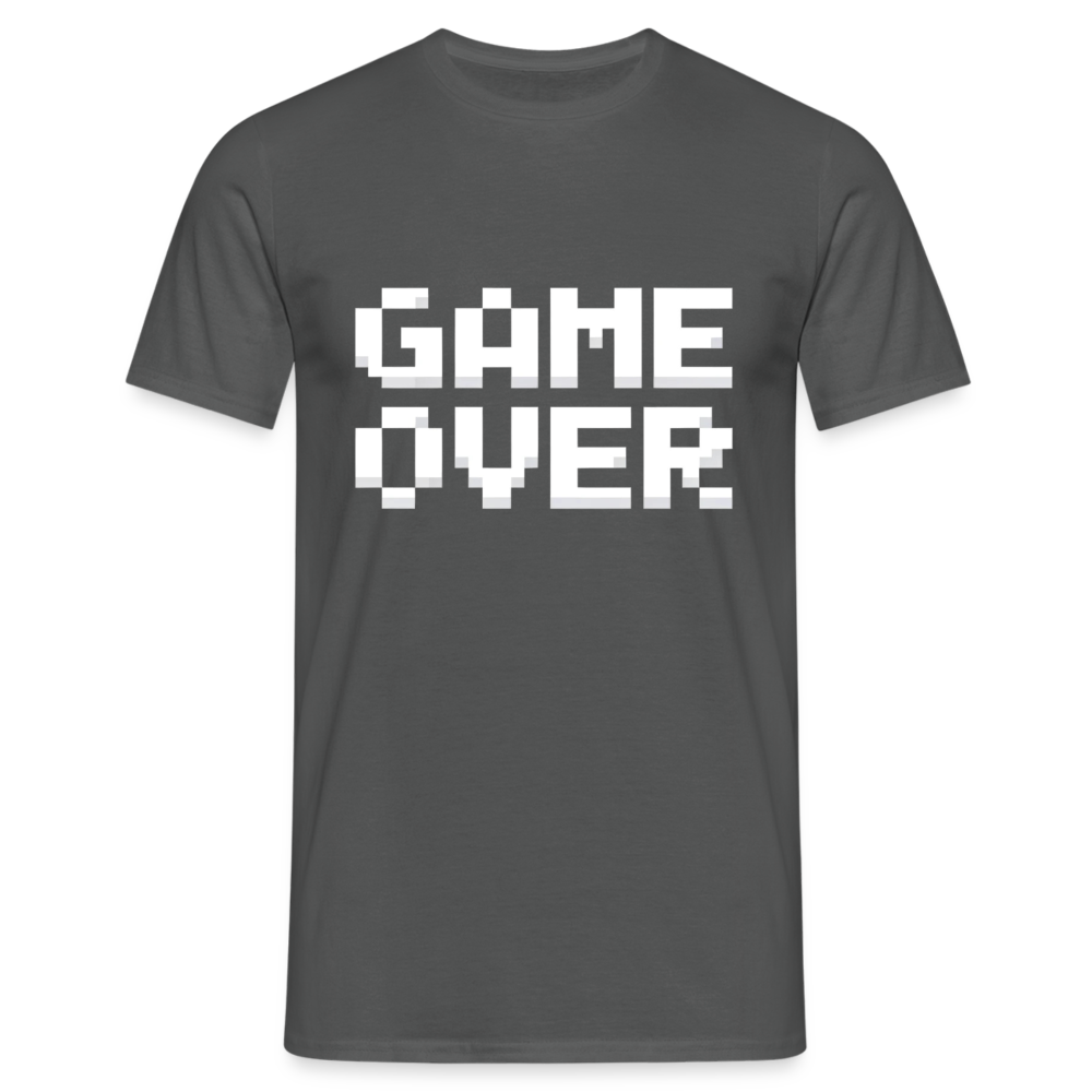 Game Over Retro Pixel Herren T-Shirt - Anthrazit