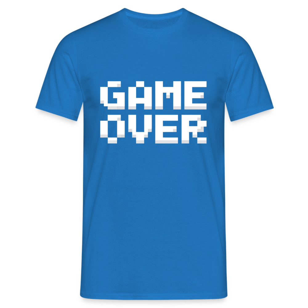 Game Over Retro Pixel Herren T-Shirt - Royalblau