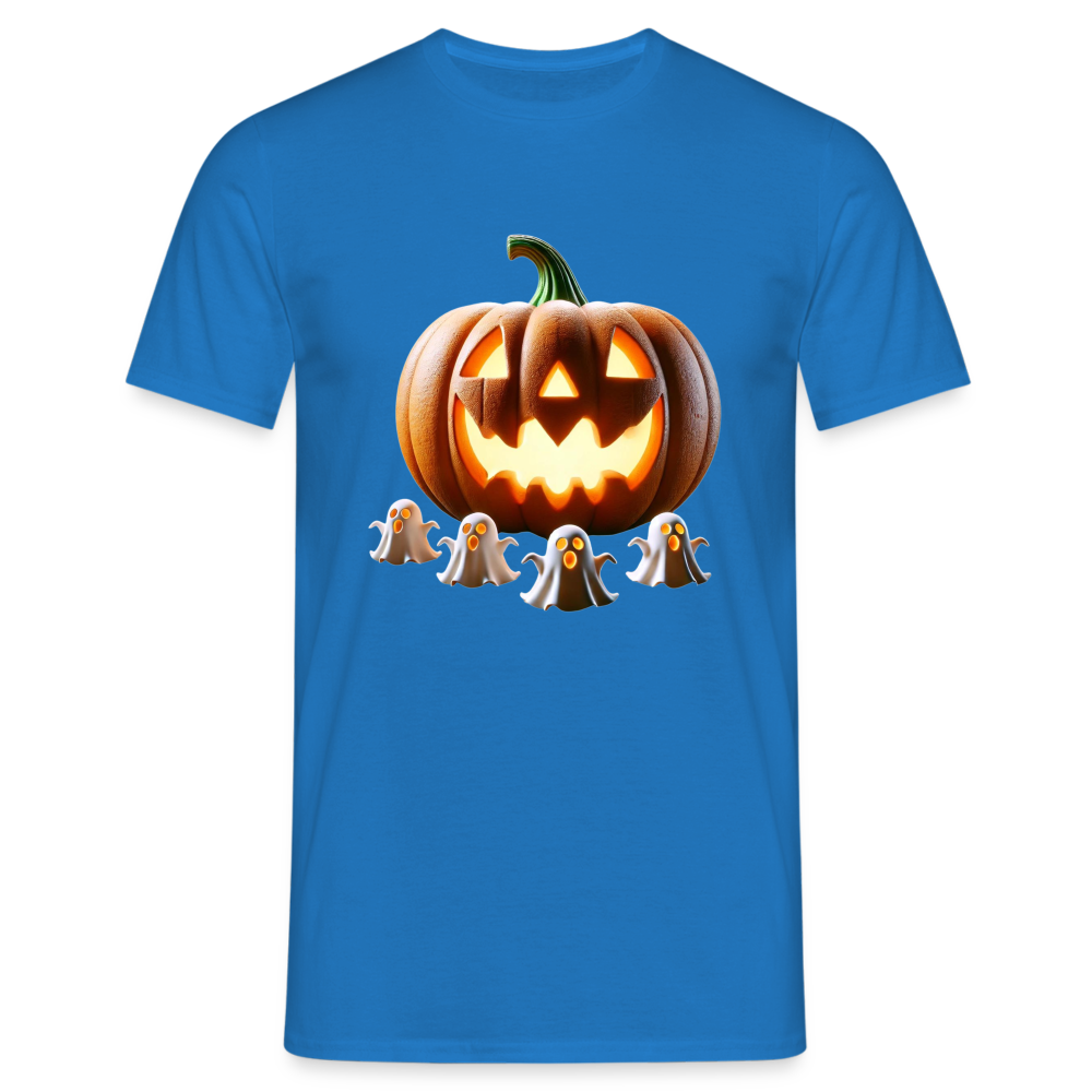 Halloween Kürbis Geister Herren T-Shirt - Royalblau