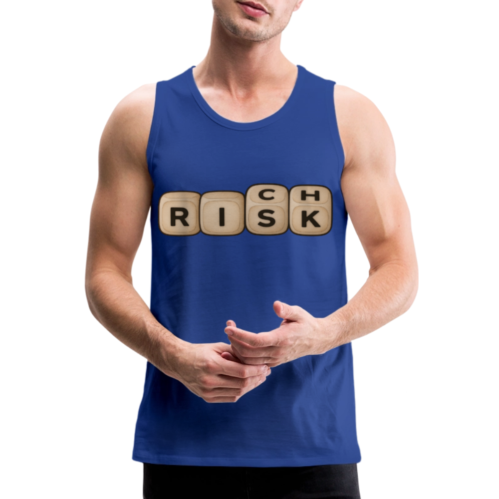Risk Rich Würfel | Risiko für Reichtum Herren Premium Tank Top - Königsblau