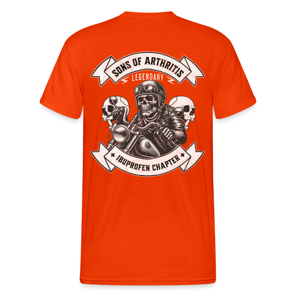 Sons of Arthritis Ibuprofen Chapter | Rückendruck | Herren T-Shirt - kräftig Orange